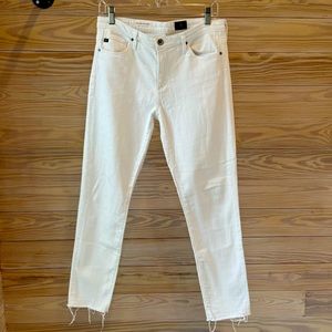 AG Jeans The Stevie Ankle White- size 28R